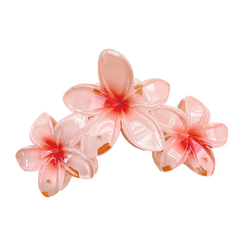 Factory Wholesale 11cm  Candy Color Plastic Flower Hair Claw Clips Large Hair Claws For Women Girl