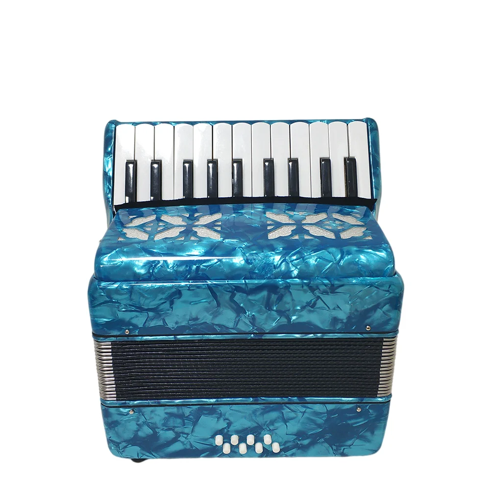 Professional Performance Test Celluloid 22 Keys 8 Bass Accordion Student Teaching Accompaniment Practice Accordion