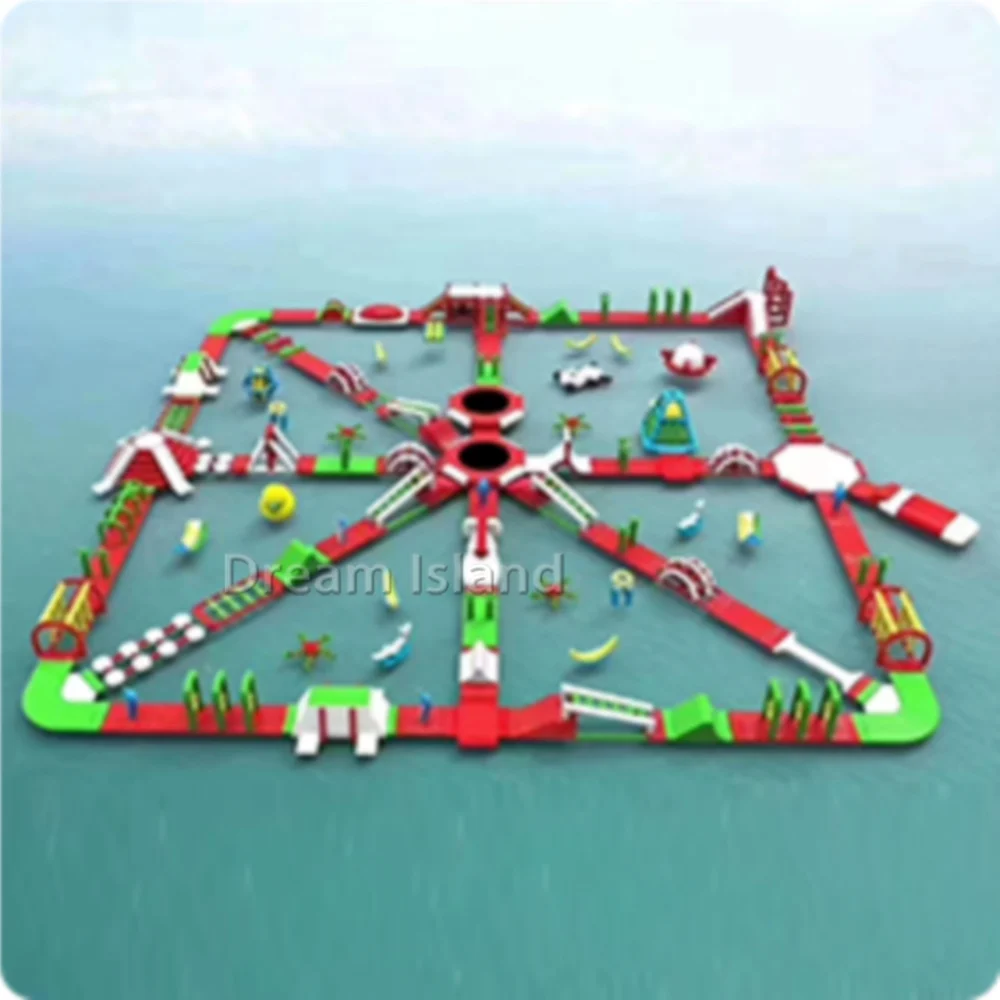 Commercial inflatable water park outdoor for adult combination aqua mobile inflatable floating park