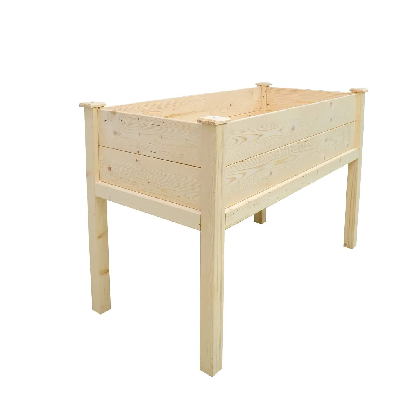 Cedar Raised Garden Bed Including 20 Wooden Plant Labels Elevated Planter Stand Grow Box with Legs Counter Height Garden Box for