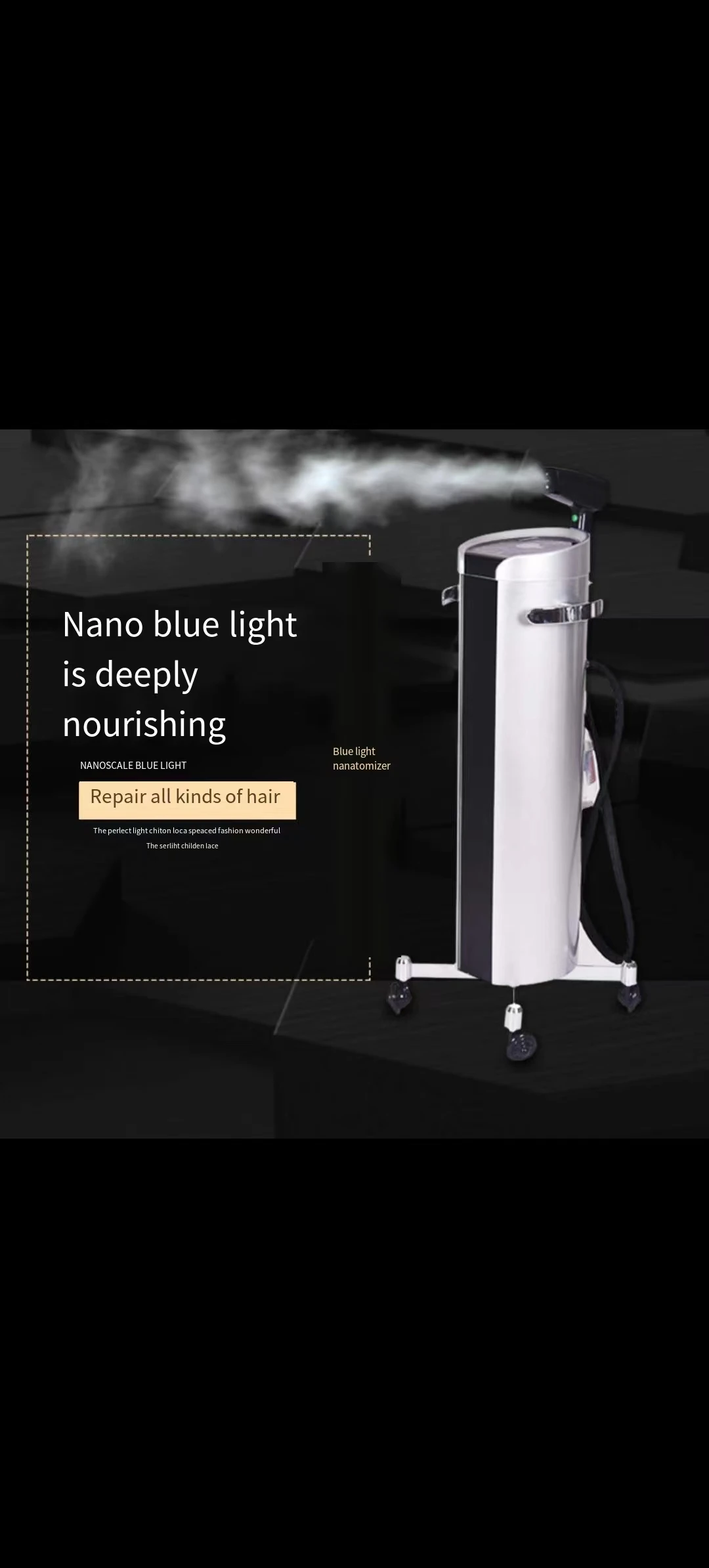 RTS оптовая продажа, новый прибор для увлажнения волос, испаритель, синий свет, нано-спрей, пароварка для волос