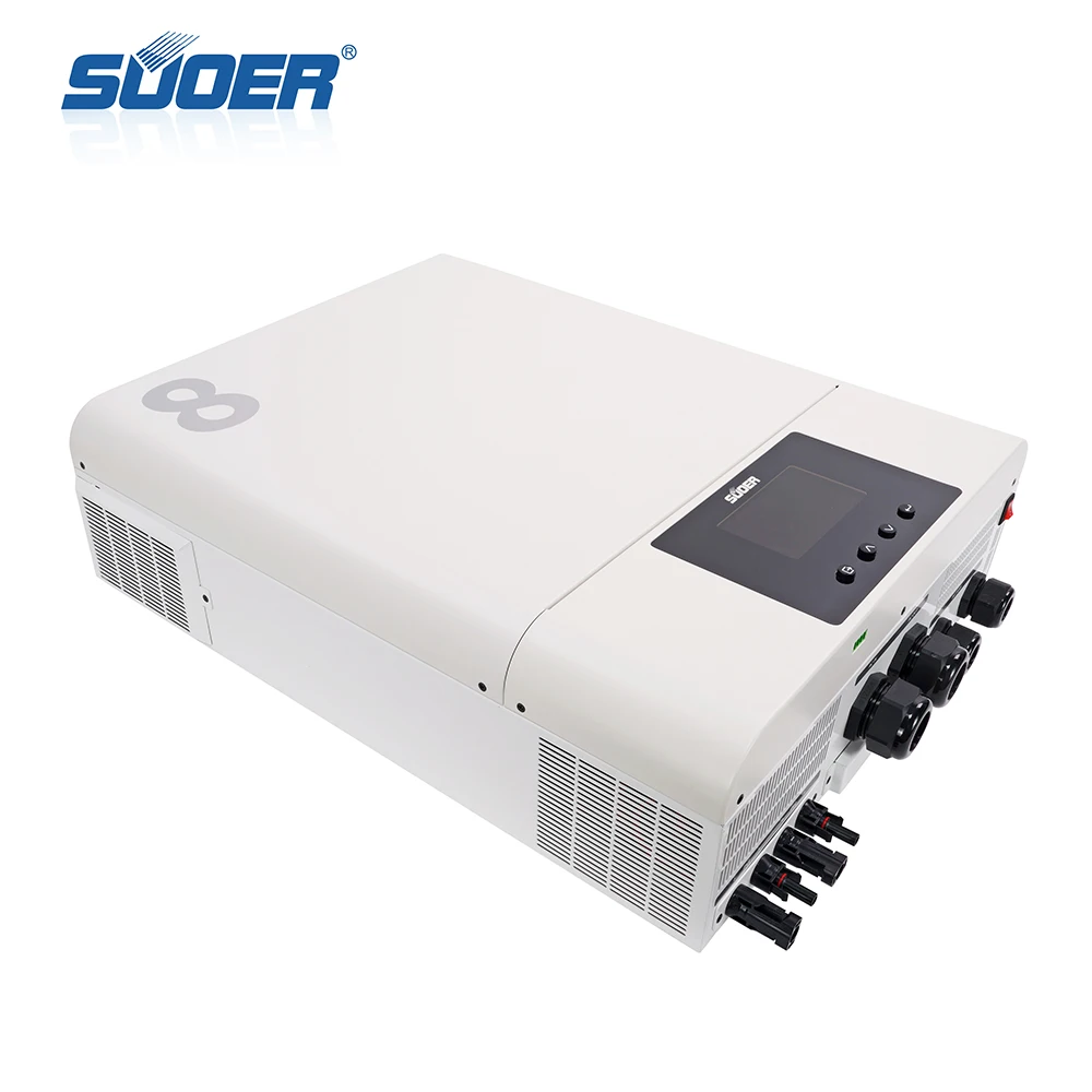 Suoer 120v/240v 48v 12kw Split phase solar inverter pure sine wave inverter with WIFI monitoring for home use for American