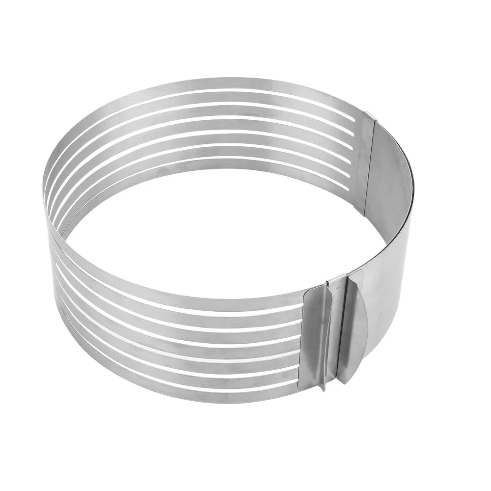 Baking Accessories Multi Stainless Steel Adjustable Layer Cake Slicer Cake Cutter Round Cake Ring Leveler