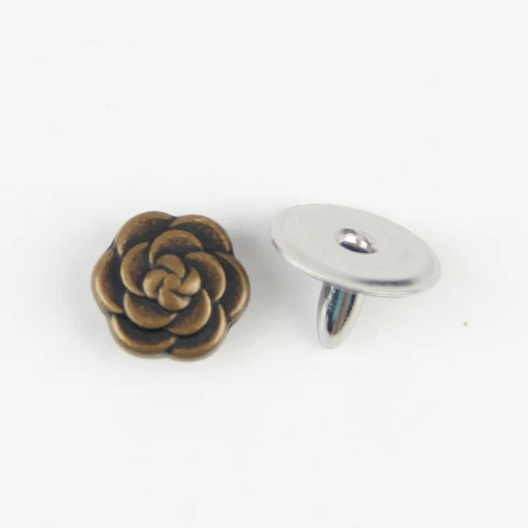 OEM High Quality Metal flower shape rivet for leather and shoes