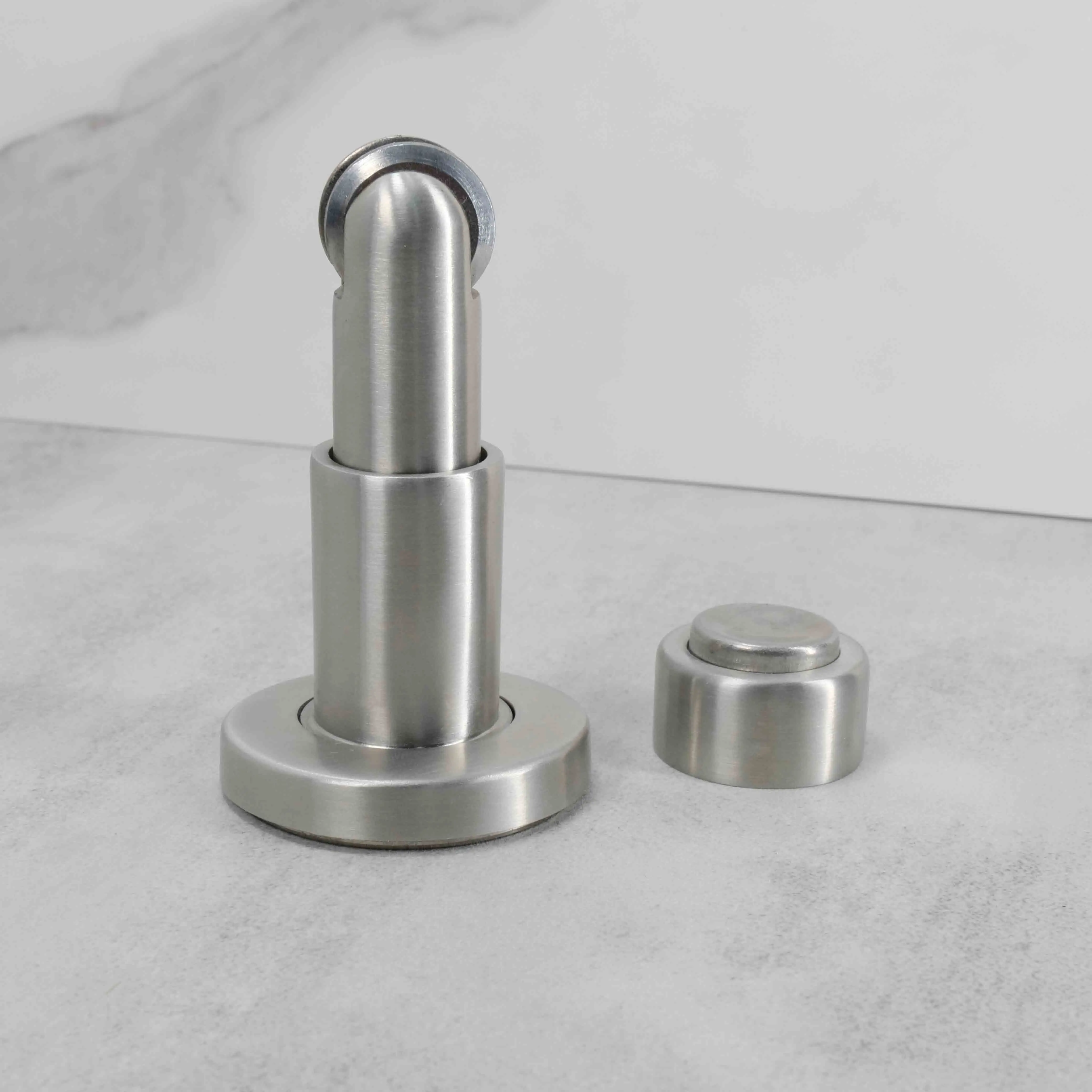 High Quality Vertical Type Stainless Steel Magnetic Door Stopper Holder with Magnet
