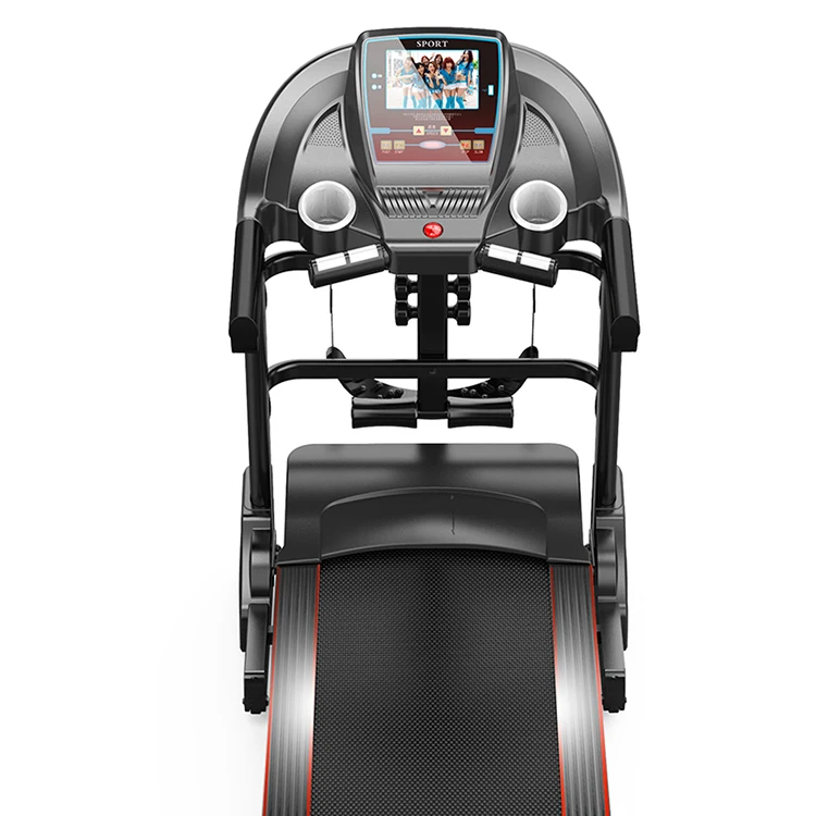 Automatic Home Treadmill Commercial Black Fitness LCD Heart Unisex Customized LOGO  Bodybuilding  Good price