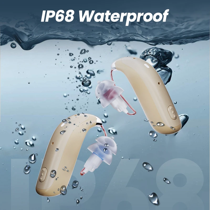 New Arrival Intelligent 120dB Super Mini Hearing Aids IP68 Waterproof Digital Programmable 50 Channels Medical Hearing Aids