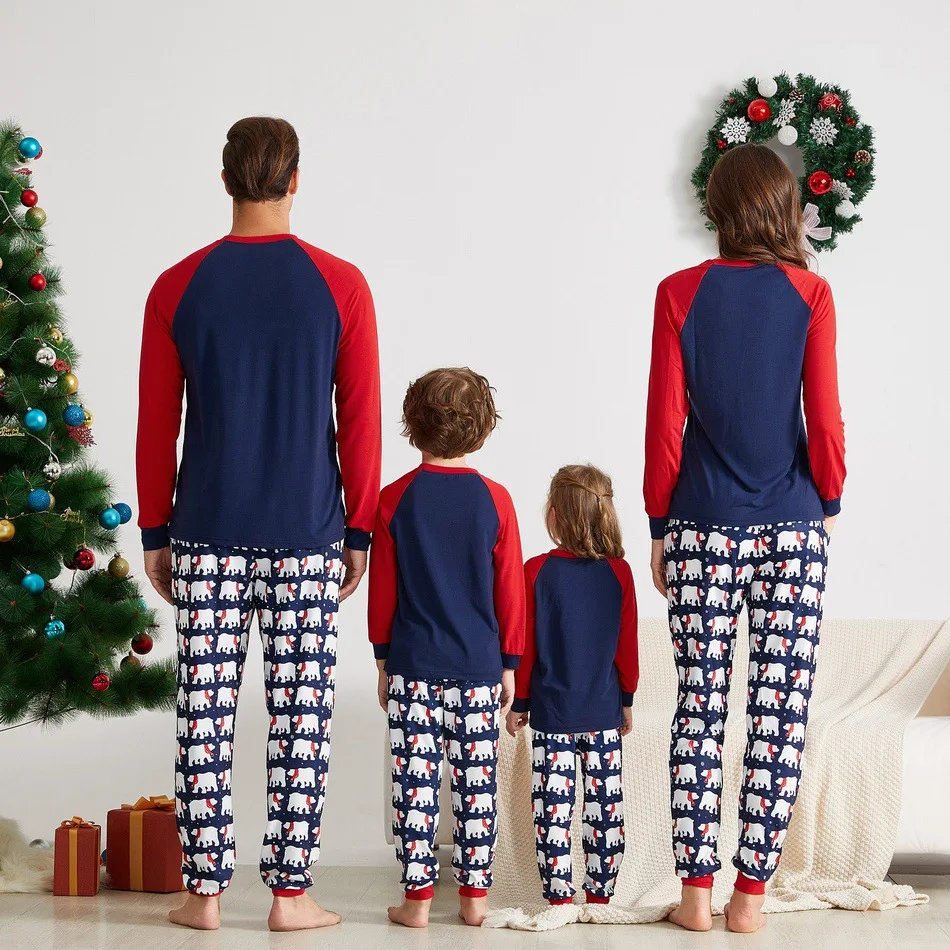 Wholesale Family Matching Sleepwear Cotton 2 Piece Set Kids Christmas Pajamas Christmas Pajamas Family Family Christmas Pajamas
