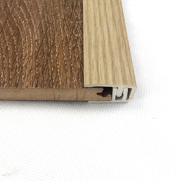 Waterproof PVC Profile Decorative Moulding F End Moulding for 8MM Flooring