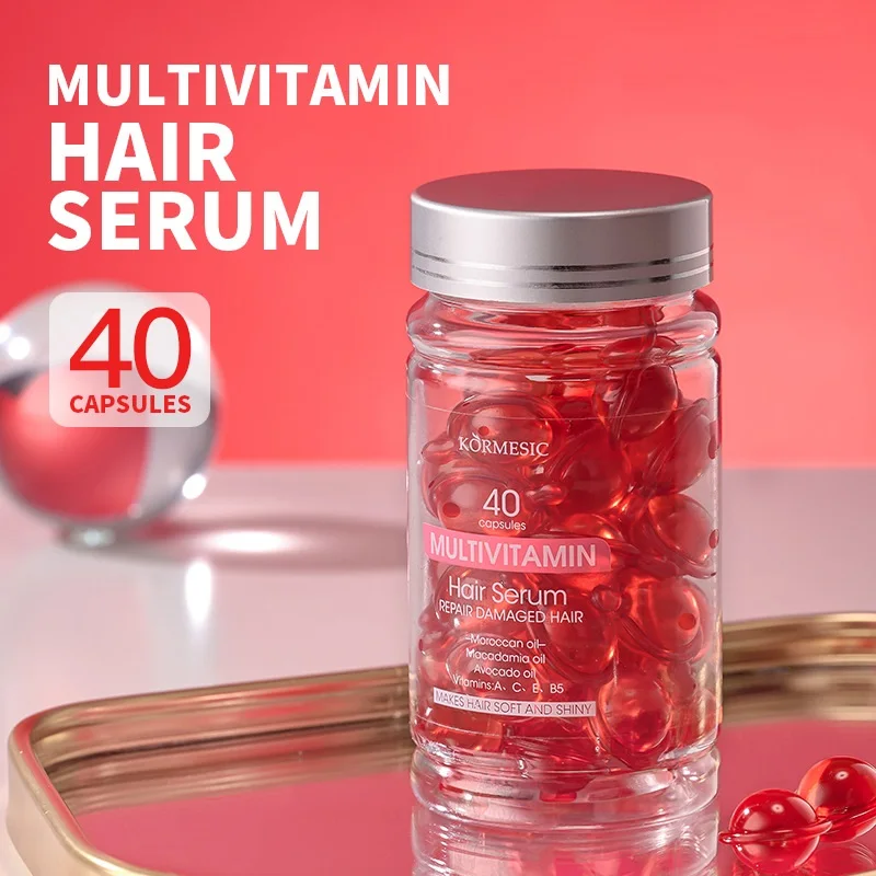 Factory Wholesale Hair Vitamins Oil Hair Capsules Vitamin Smooth Hair Care Growth Oil