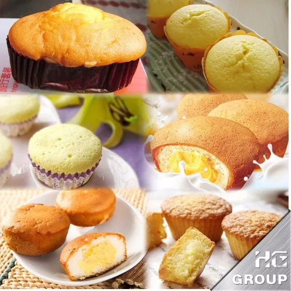 Full Automatic Muffin Production Line Pastry Cake Making Cup Cake Filling Machine
