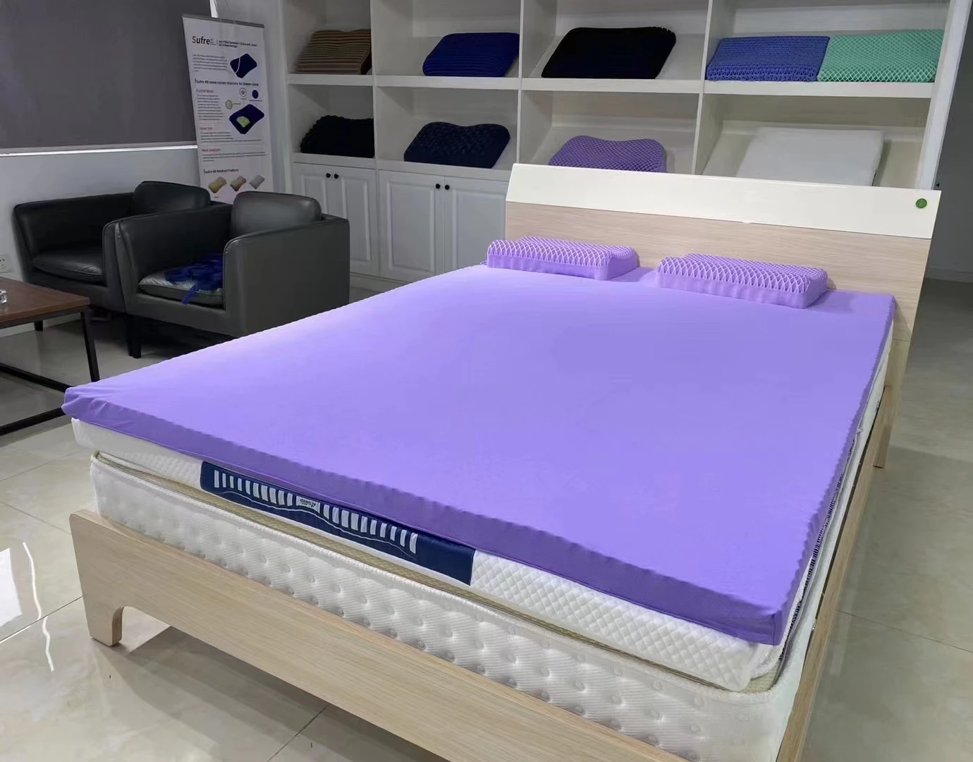 Customised Washable King Size Breathable Silicone Cooling Gel Mattress Raw Material Layer Tpe Mattresses