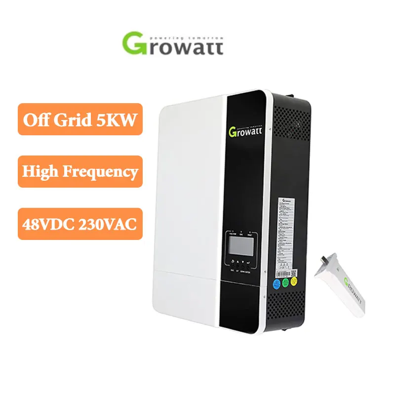 Growatt Super Solar Inverter Hybrid Wide Mppt 5000Es Off Grid 3.5Kw 5.5Kw 3500 W 24 V Main Board Hybrid Inverter With Controller