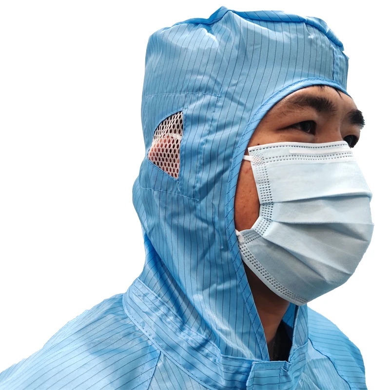 Anti-static waterproof workshop uniform cleanroom esd lint free smock gown garment cleanroom clothes