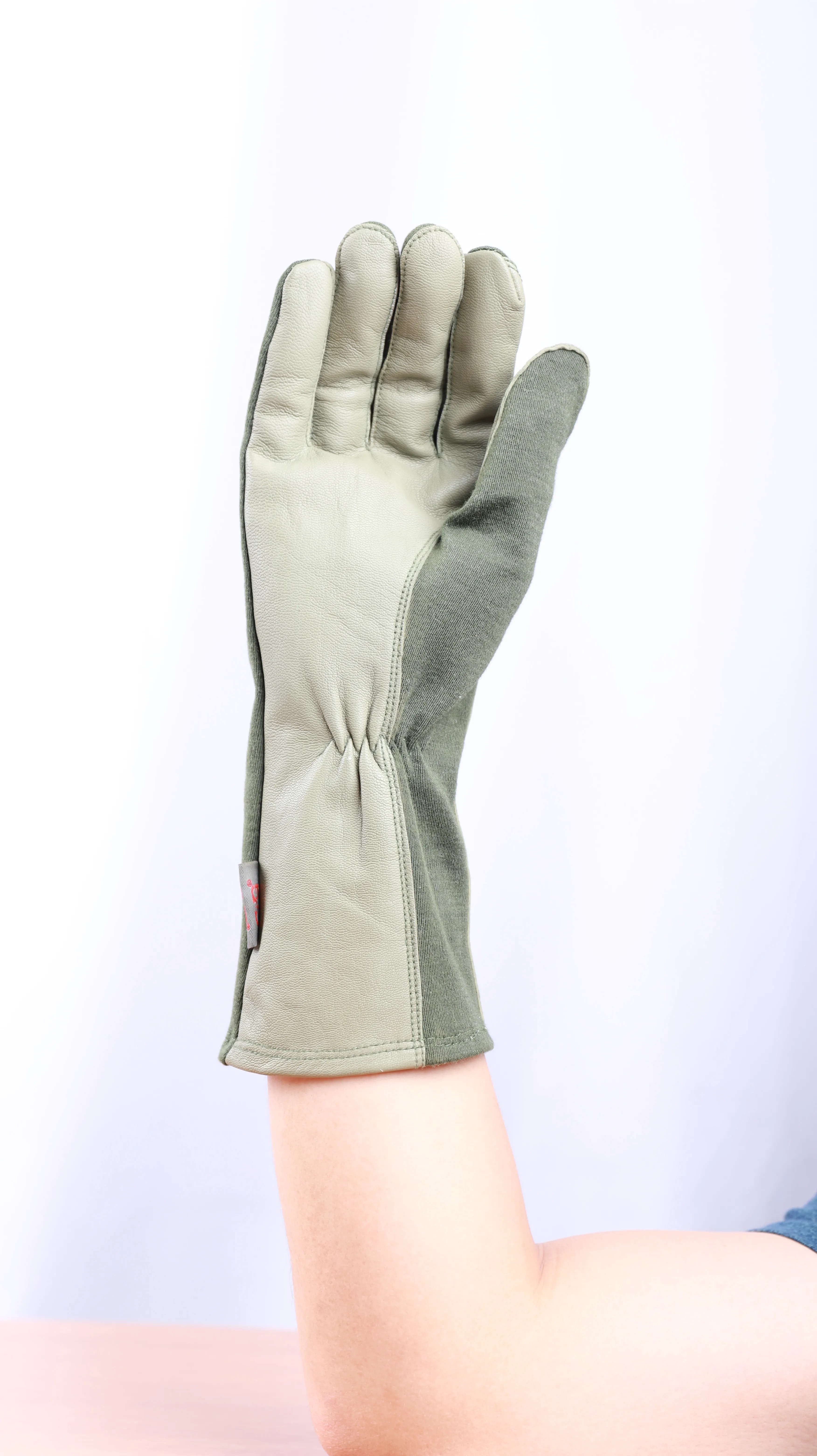 Green color Factory supply  nomex flight gloves pilot glove flight glove