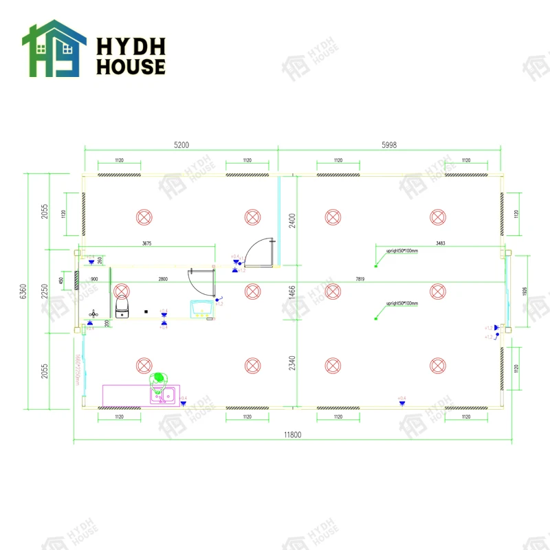 Hydh antiseismic Fully furnished 20ft 30ft 40ft Foldable expandable modular container house with bathroom