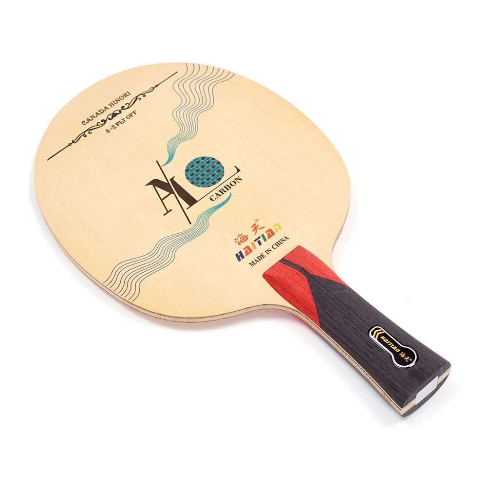 wooden carbon fiber table tennis blade light weight good control ping pong blade