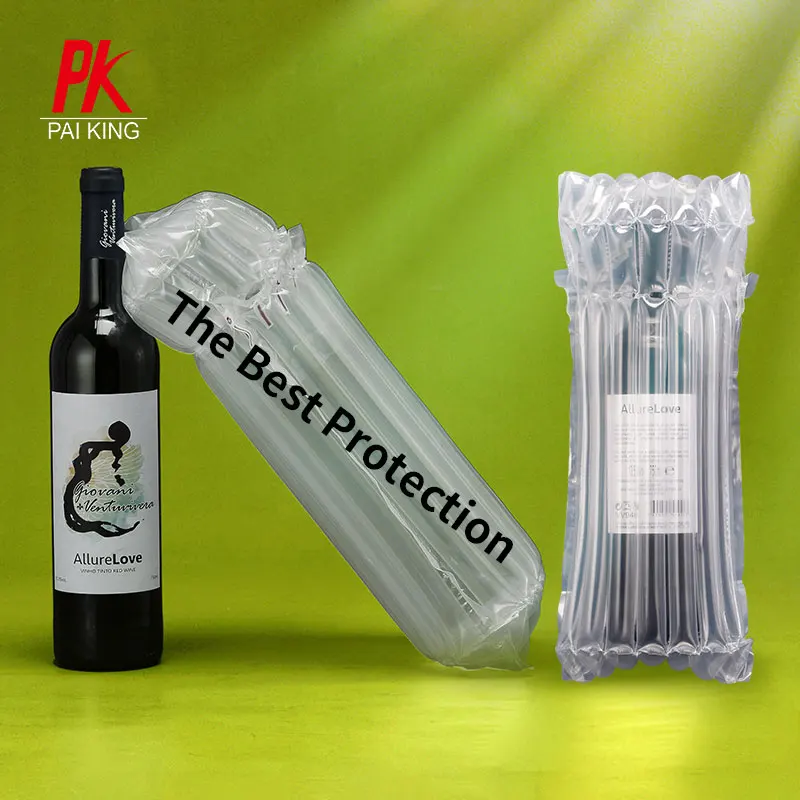 
Manufacturer Inflatable Shockproof Air Cushion Column Bag Wrapping of Wine Bottle PE Filled Protector 