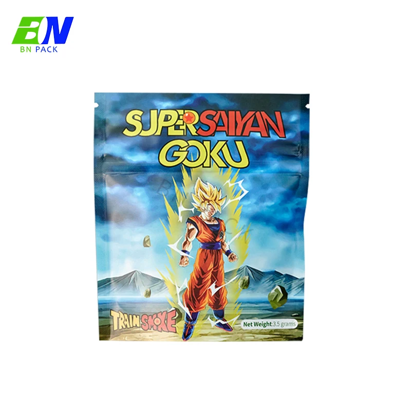 Custom Smell Proof Plastic Zipper Mylar Bags For Packaging smell proof Plastic Matte Zip lock Pouch Smoking Cigarette Bag