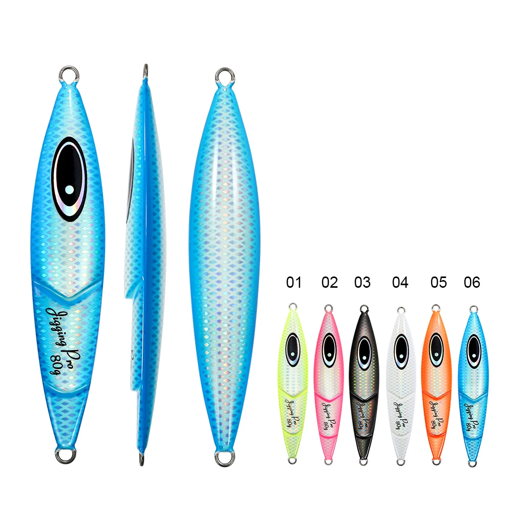 Jigging pro Cranky Slow Jigging Lure For Kingfish 80g 100g 120g 150g Saltwater Luminous Metal Jig Lure Deep Sea Lure Fishing