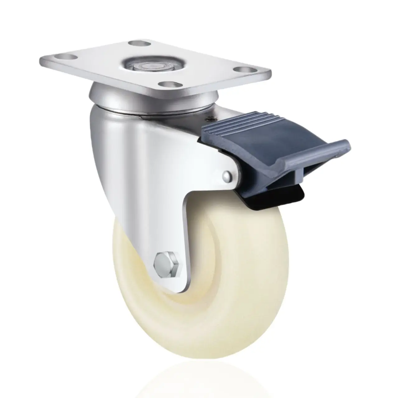 Factory Price Cart Pp Rigid Caster Wheel With Double Bearing
