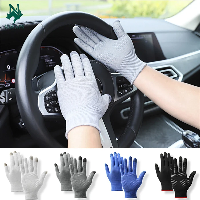 Hot Sale Touch Screen Gloves Thin Knitting Driver Gloves Cycling Mittens Unisex Solid Gloves Non-Slip Sports