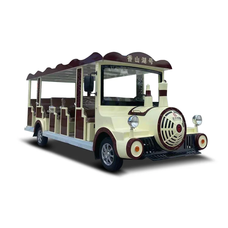 14 seats trackless electric sightseeing trains for amusement park