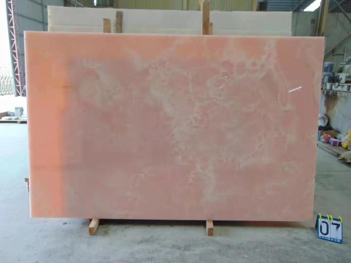 Pakistan Pure Pink Onyx Marble Slab For wall