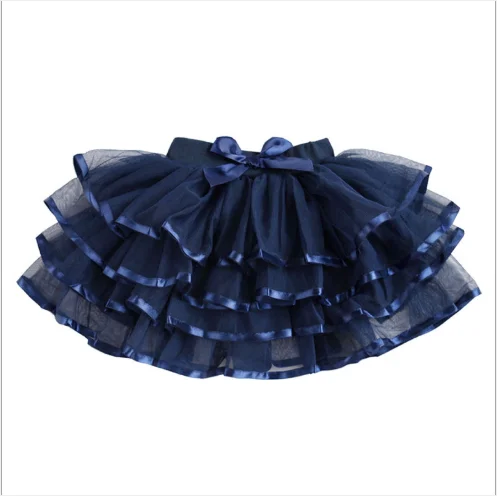 Tutu Skirt Girls Cake Tutu Pettiskirt Dance Mini Skirt Birthday Princess Ball Gown Children Kids Clothes 4 Layers Tulle Skirts