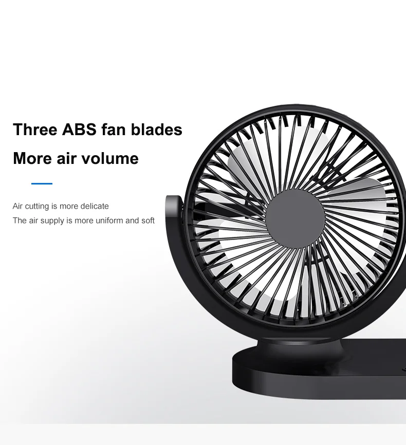 NEW Design 12V/24V Universal Car Fan Dual Head Electric Usb Mini Auto Cooling Fan