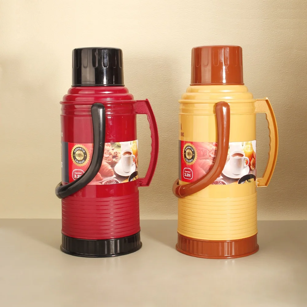 Manufacturer 3.2L Cheap Indonesia Philippines Keep Hot Cold Glass Liner Plastic Tea Water Thermal Thermos Vacuum Flask