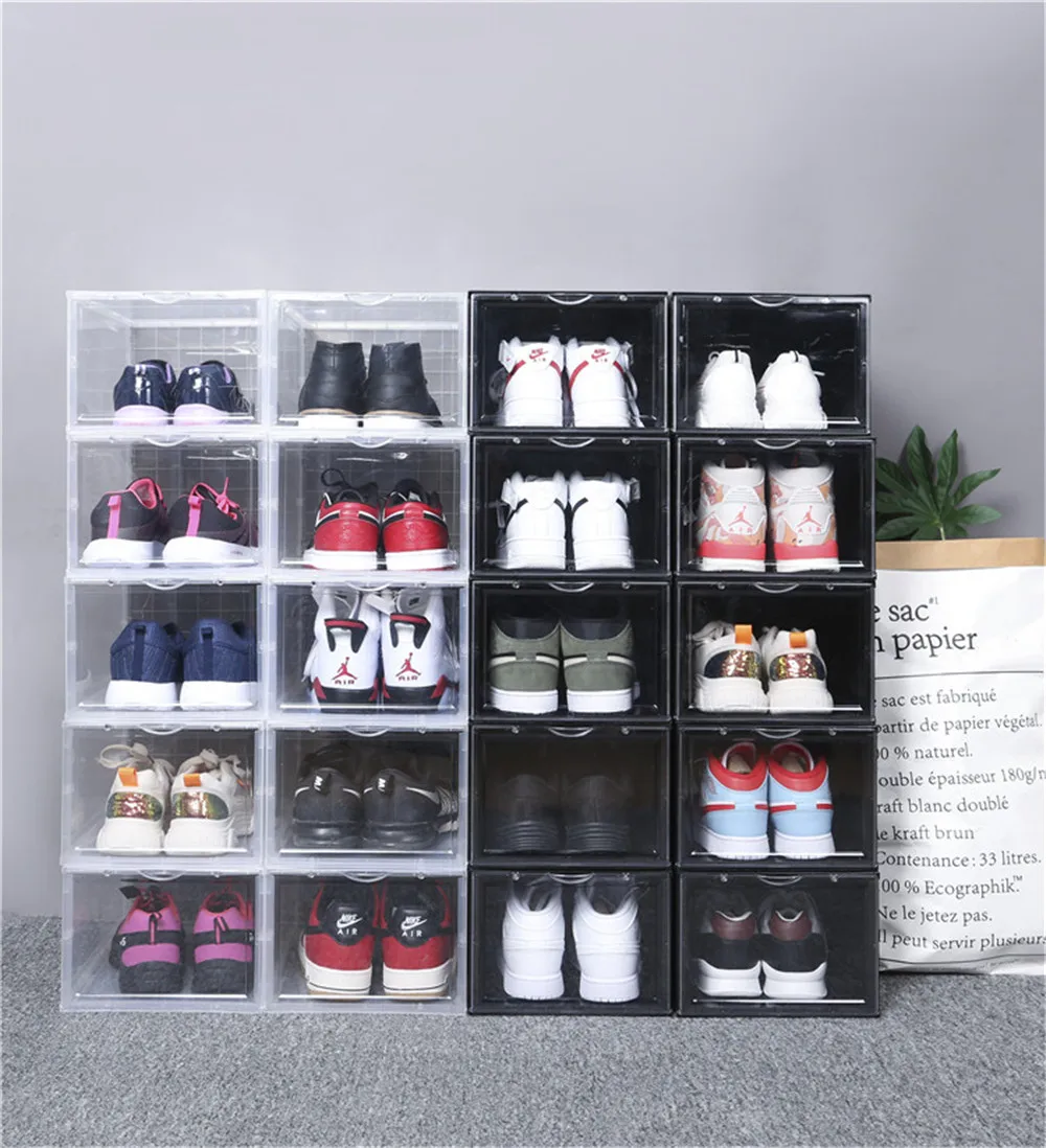 TL5689 shoe organizer transparent container shoe organization in storage