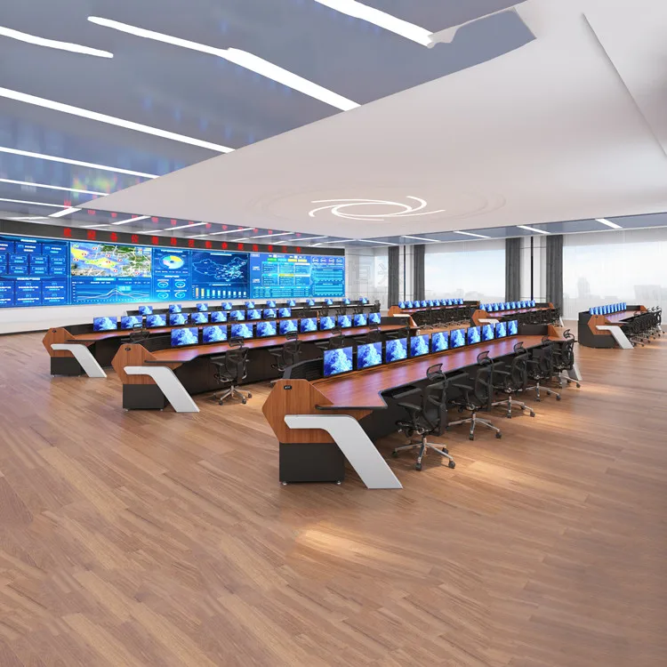 New Arrival Control Room Console of Incident Command Center Tables News Studio Desk Manufacturer Price