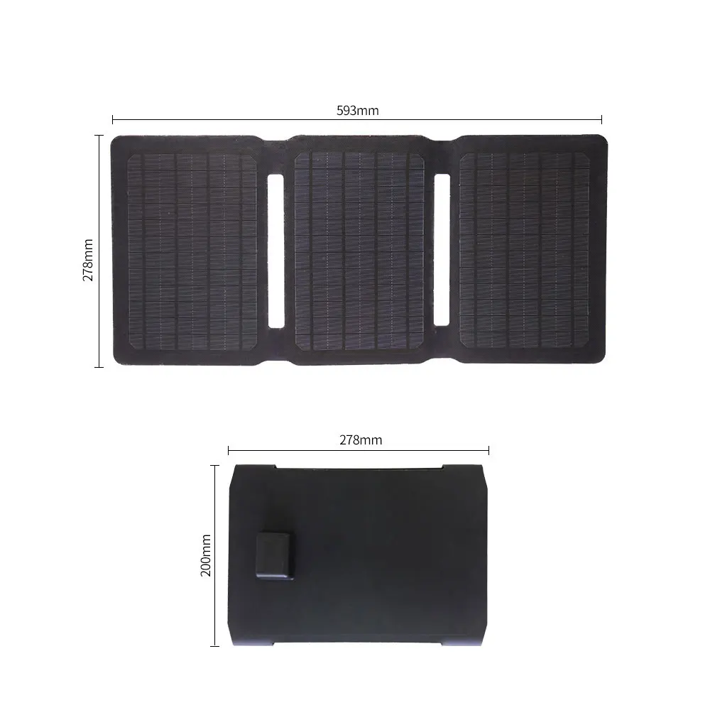 New arrival Flexsolar Brand 10W Foldable IP67 waterproof ETFE Solar Panel with Integrated USB charging port for picnic