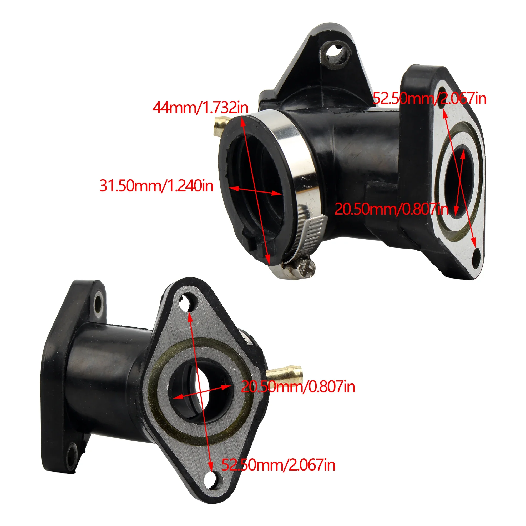 For Yamaha XV250 3DM Virago XV 250 XV125 Motorcycle Carburetor Interface Manifold Pipe Interface Adapter Joint Glue 250cc