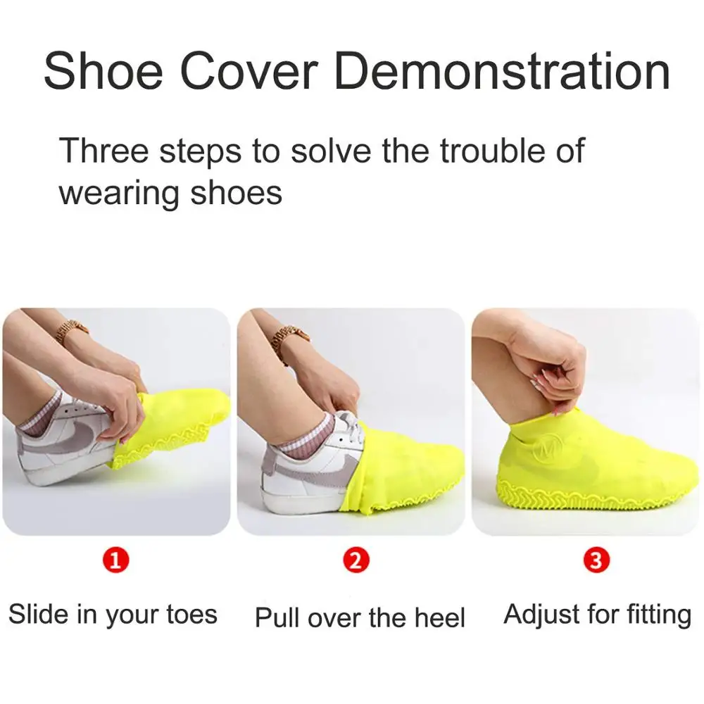 Лидер продаж 2019, новая водонепроницаемая многоразовая силиконовая защитная накладка на обувь