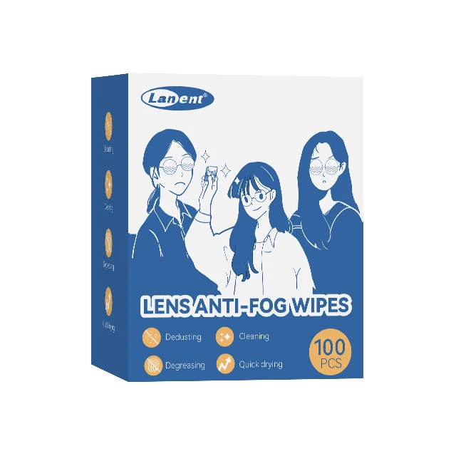 Customizes Lens Anti-fog Wipes Pre-moistened Individual Package Glasses Anti-fog Wipes Used in Winter for Glasses Lenses Camera