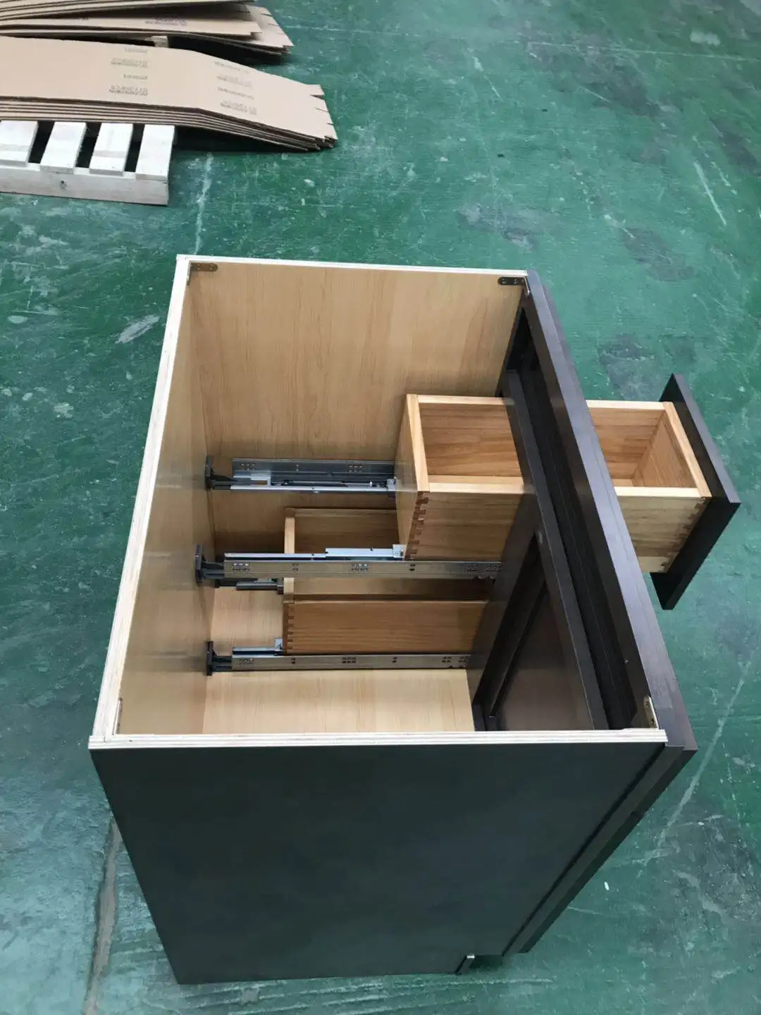 American Kitchen Cabinet Modern Wooden Kitchen Furniture RTA 30 Double Bathroom Vanity Units With Sink