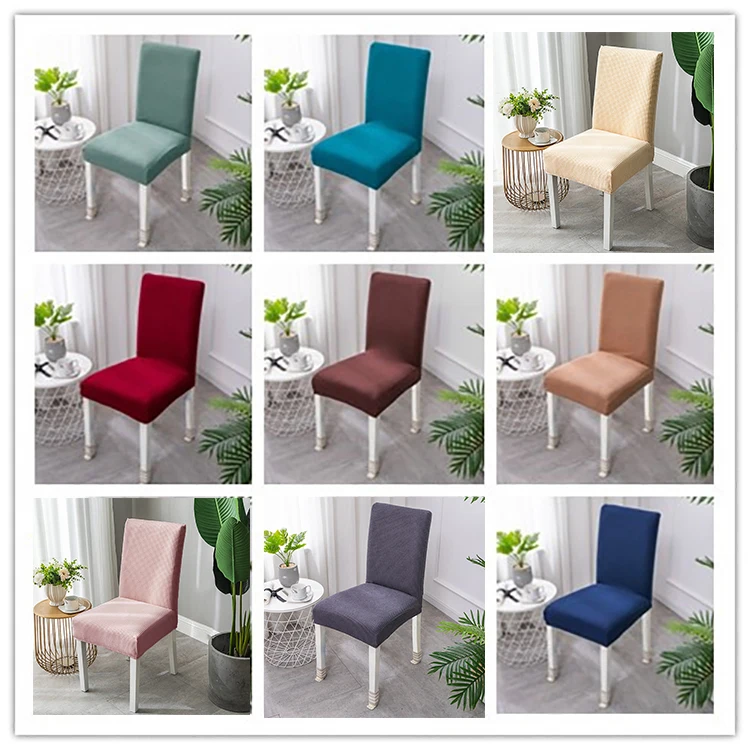 Colorful elastic thickened stretch spandex elastic chair cover seat covers for restaurant home
