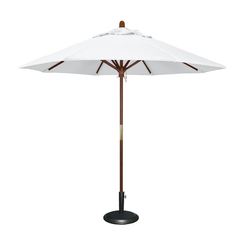 Wesunny Wood Patio Custom Out Door Garden Wooden Umbrella Outdoor