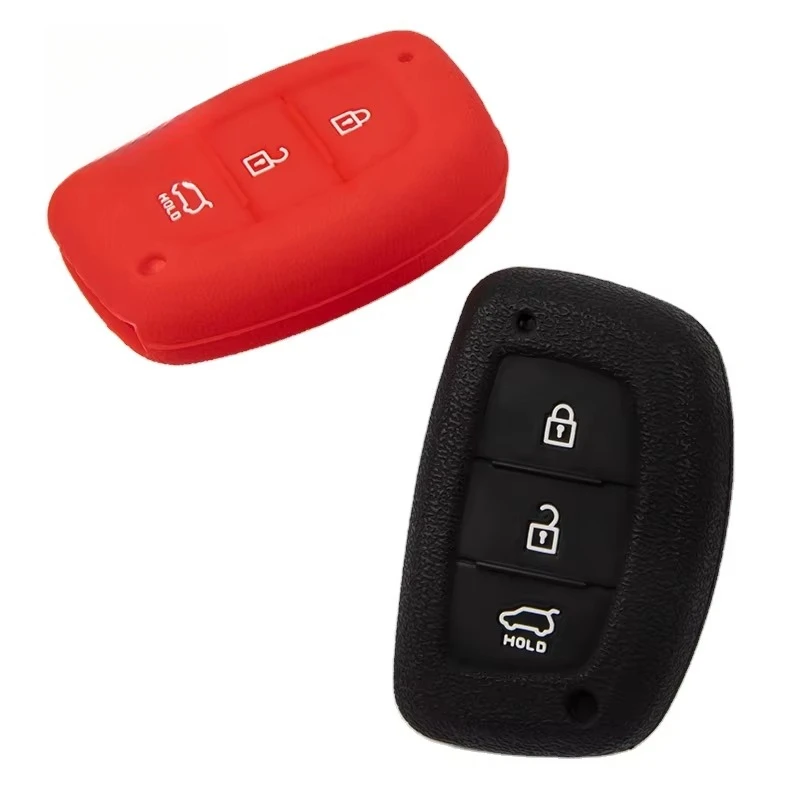 Different Color Customized Silicone Smart Car Key Cover For Hyundai ix