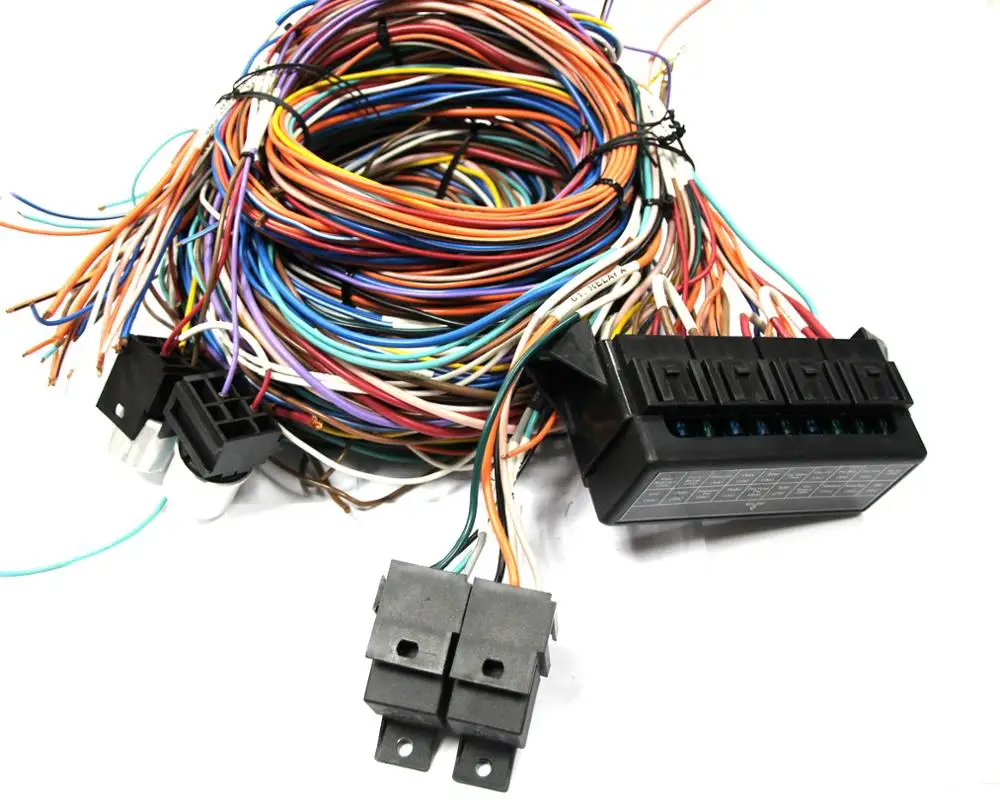 Высококачественный настраиваемый популярный стержень, 14-ходовой предохранитель цепи, комплект жгутов проводов для автомобиля из Китая