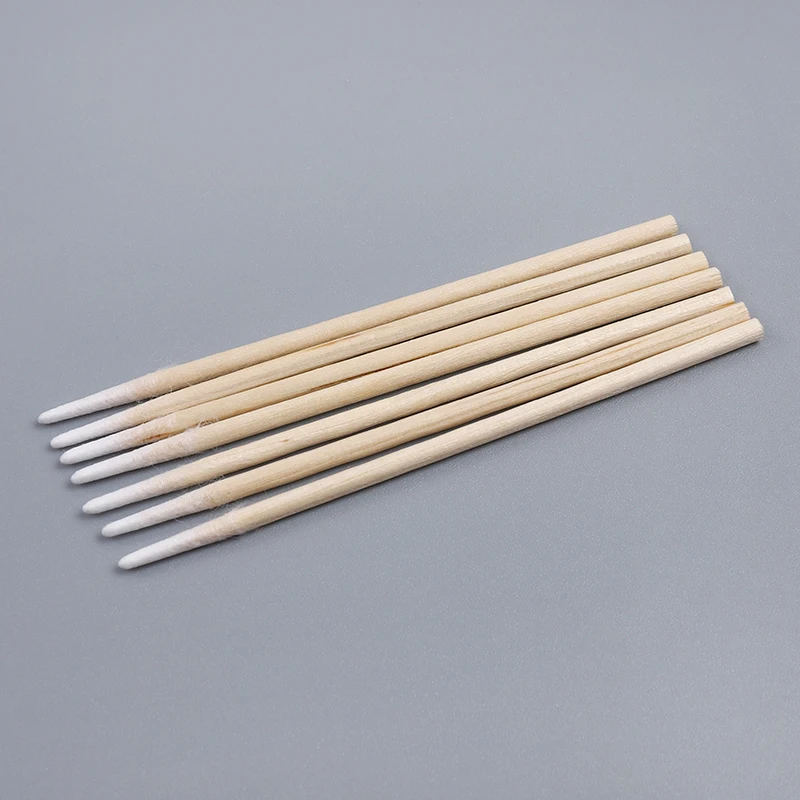 Durable Wooden Stick Mini Fine Point Q Tips Cotton Swab for Accurate Ink Application and Delicate Aftercare