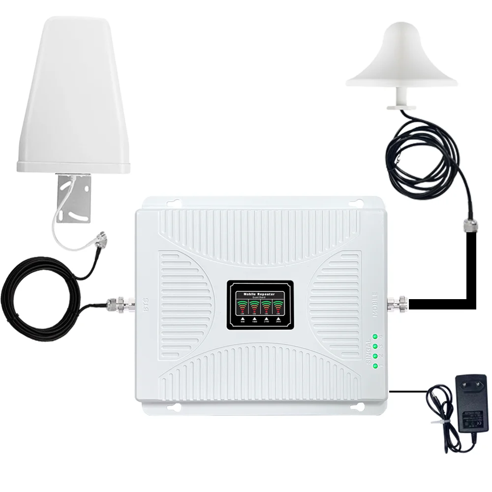 2 3 4G 900 1800 2100 2600 Mhz 4G-Band Factory Wholesale Mobile Phone Signal Network Repeater/Signal Booster/Signal Amplifier