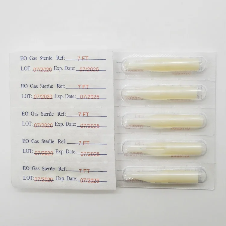 
Hurricane White Plastic tattoo needle Tip With Grip Stop 50MM Sterilized Disposable Tattoo Tips 