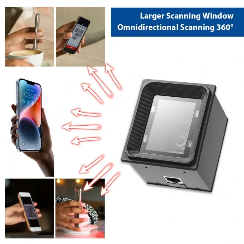 Сканер штрих-кода с подставкой USB проводной инвентарь 2D 1D сканеры QR-кода для компьютера POS матрицы медицинских данных ЕС GS-1