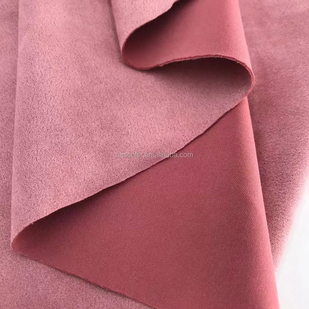 2021 china best sale suede microfiber fabrics in rolls for skirt