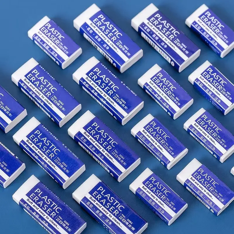 student 2B white pencil eraser school office wide use pencil eraser/rectangle white eraser gomme