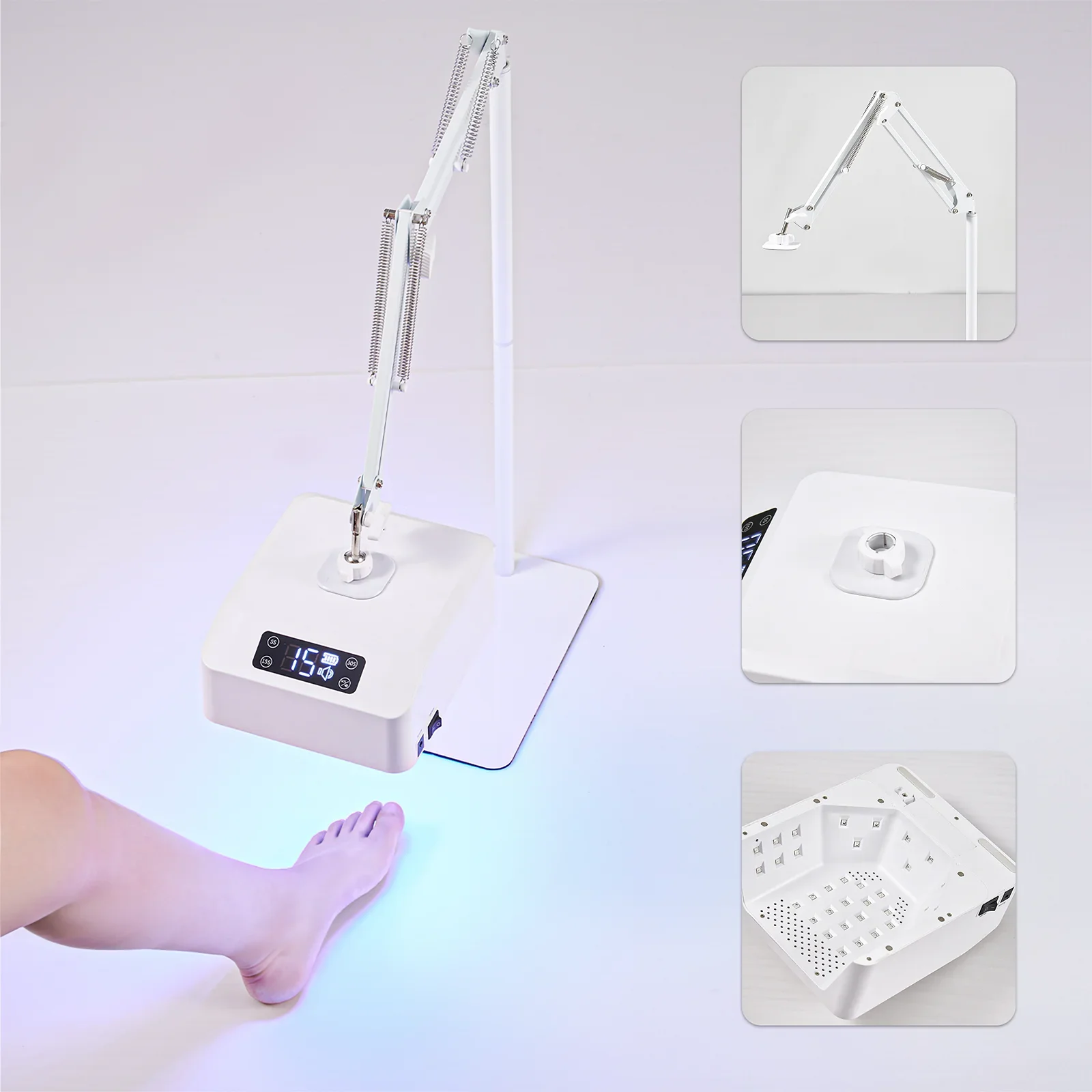 New UV Floor Lamp Rechargeable Foot Nail Light Quick Gel Dryer Machine LED Curing Lamp Feet Led Nail Lamp for Salon Pedicures
