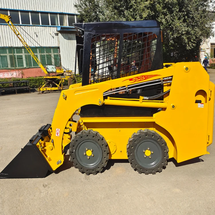 Best Price 2.3 ton Skid Steer Loader with Excellent Stability Compact Wheel Loader Bucket